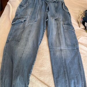 Ralph Lauren Blue Label Flare Wide Leg Blue Jeans